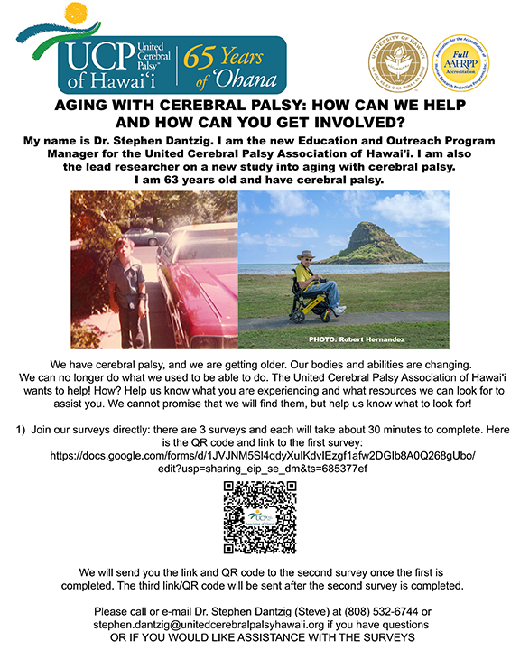 UCP Aging flyer How to get involved 72